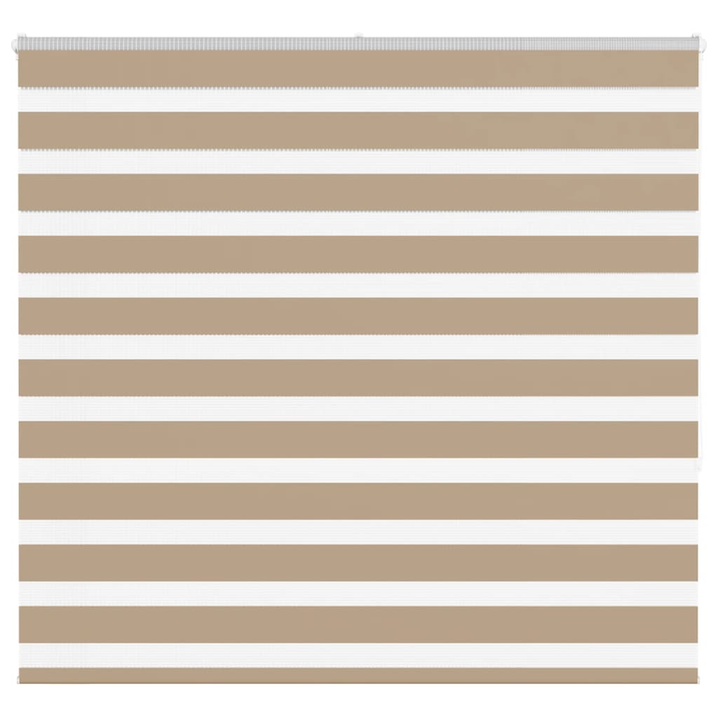 VidaXL Zebrarollo 160x150 cm Stoffbreite 155,9 cm Polyester Sandbraun