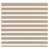 VidaXL Zebrarollo 160x150 cm Stoffbreite 155,9 cm Polyester Sandbraun