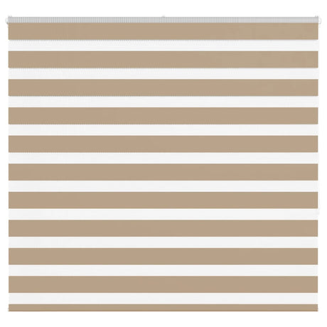 VidaXL Zebrarollo 160x150 cm Stoffbreite 155,9 cm Polyester Sandbraun