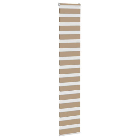 VidaXL Zebrarollo 45x200 cm Stoffbreite 40,9 cm Polyester Sandbraun