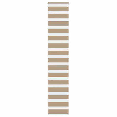 VidaXL Zebrarollo 50x200 cm Stoffbreite 55,9 cm Polyester Sandbraun