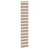 VidaXL Zebrarollo 50x200 cm Stoffbreite 55,9 cm Polyester Sandbraun