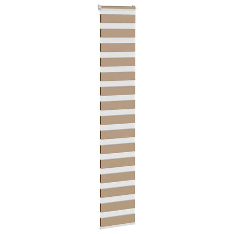 VidaXL Zebrarollo 50x200 cm Stoffbreite 55,9 cm Polyester Sandbraun