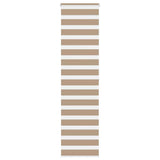 VidaXL Zebrarollo 55x200 cm Stoffbreite 50,9 cm Polyester Sandbraun