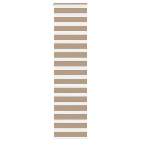 VidaXL Zebrarollo 55x200 cm Stoffbreite 50,9 cm Polyester Sandbraun