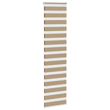 VidaXL Zebrarollo 55x200 cm Stoffbreite 50,9 cm Polyester Sandbraun