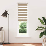 VidaXL Zebrarollo 60x200 cm Stoffbreite 55,9 cm Polyester Sandbraun