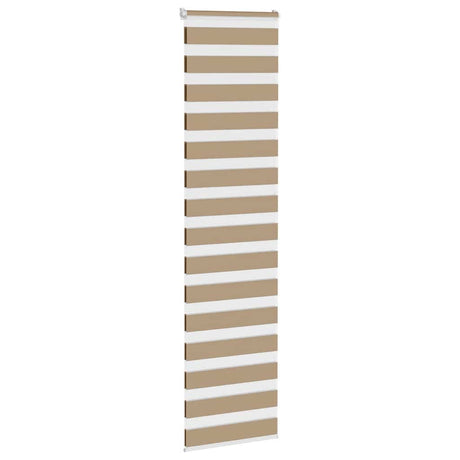 VidaXL Zebrarollo 60x200 cm Stoffbreite 55,9 cm Polyester Sandbraun