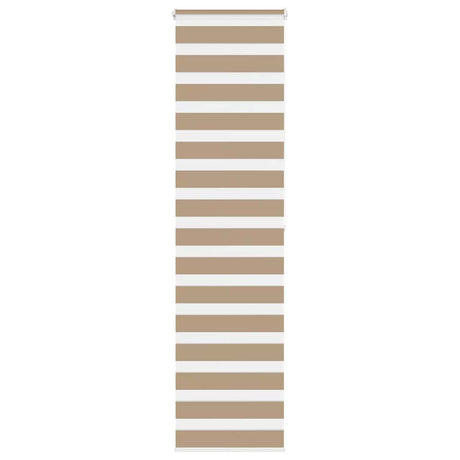 VidaXL Zebrarollo 65x200 cm Stoffbreite 60,9 cm Polyester Sandbraun