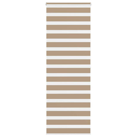 VidaXL Zebrarollo 70x200 cm Stoffbreite 65,9 cm Polyester Sandbraun