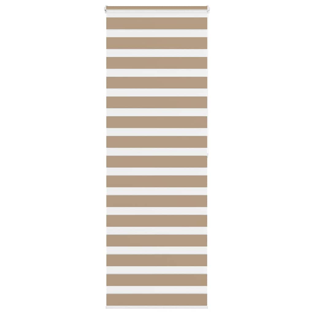 VidaXL Zebrarollo 75x200 cm Stoffbreite 70,9 cm Polyester Sandbraun
