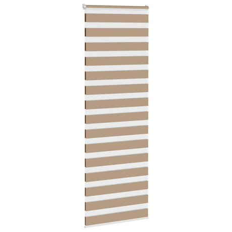 VidaXL Zebrarollo 80x200 cm Stoffbreite 75,9 cm Polyester Sandbraun