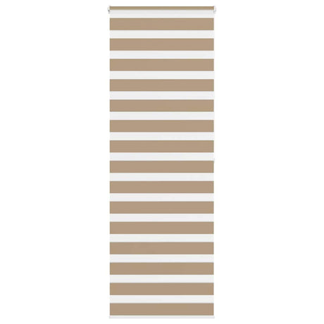 VidaXL Zebrarollo 85x200 cm Stoffbreite 80,9 cm Polyester Sandbraun