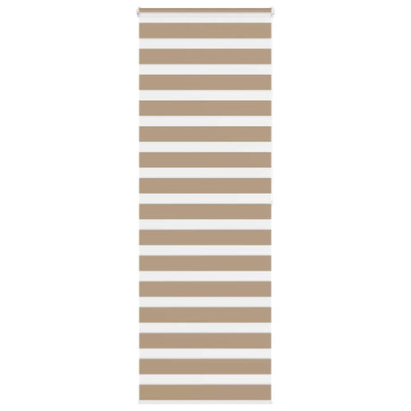 VidaXL Zebrarollo 90x200 cm Stoffbreite 85,9 cm Polyester Sandbraun