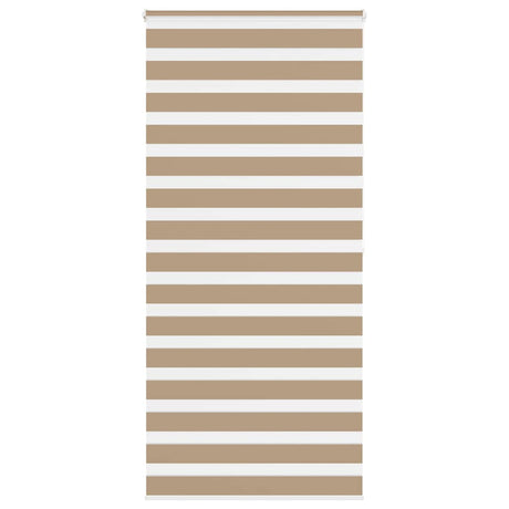 VidaXL Zebrarollo 95x200 cm Stoffbreite 90,9 cm Polyester Sandbraun