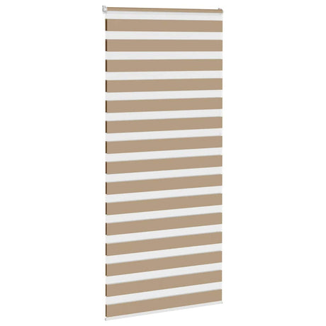 VidaXL Zebrarollo 95x200 cm Stoffbreite 90,9 cm Polyester Sandbraun