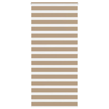 VidaXL Zebrarollo 100x200 cm Stoffbreite 95,9 cm Polyester Sandbraun