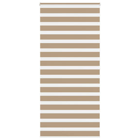 VidaXL Zebrarollo 105x200 cm Stoffbreite 100,9 cm Polyester Sandbraun