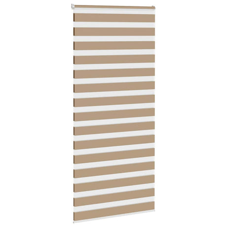 VidaXL Zebrarollo 110x200 cm Stoffbreite 105,9 cm Polyester Sandbraun