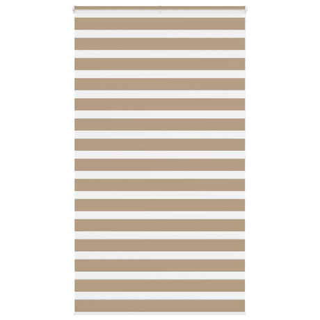 VidaXL Zebrarollo 120x200 cm Stoffbreite 115,9 cm Polyester Sandbraun