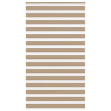 VidaXL Zebrarollo 135x200 cm Stoffbreite 130,9 cm Polyester Sandbraun