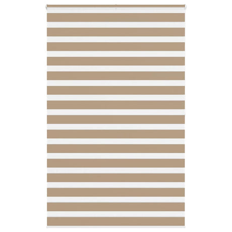 VidaXL Zebrarollo 140x200 cm Stoffbreite 135,9 cm Polyester Sandbraun
