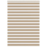 VidaXL Zebrarollo 160x200 cm Stoffbreite 155,9 cm Polyester Sandbraun