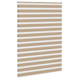 VidaXL Zebrarollo 165x200 cm Stoffbreite 160,9 cm Polyester Sandbraun