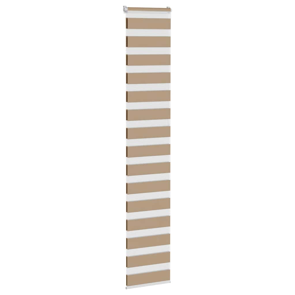 VidaXL Zebrarollo 45x230 cm Stoffbreite 40,9 cm Polyester Sandbraun