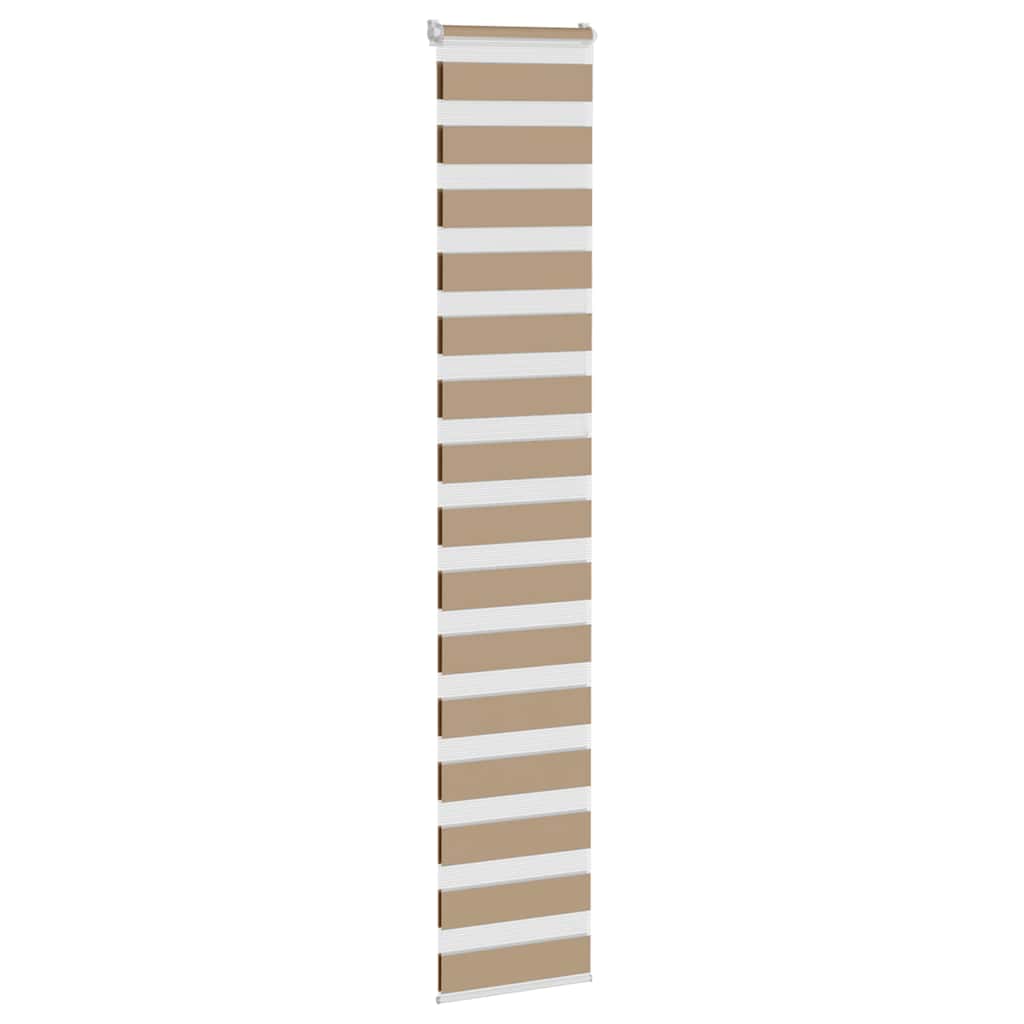 VidaXL Zebrarollo 50x230 cm Stoffbreite 55,9 cm Polyester Sandbraun