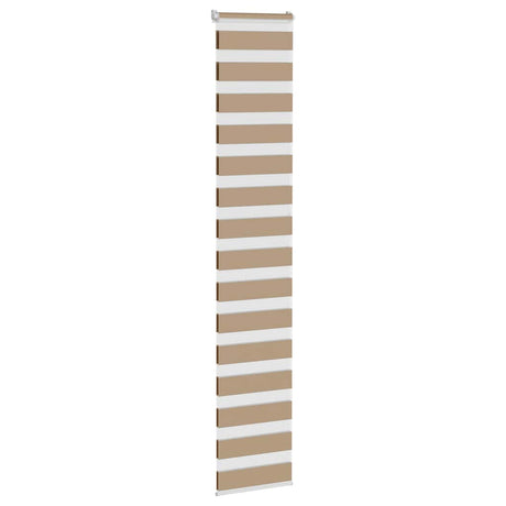 VidaXL Zebrarollo 50x230 cm Stoffbreite 55,9 cm Polyester Sandbraun