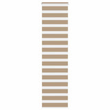 VidaXL Zebrarollo 55x230 cm Stoffbreite 50,9 cm Polyester Sandbraun