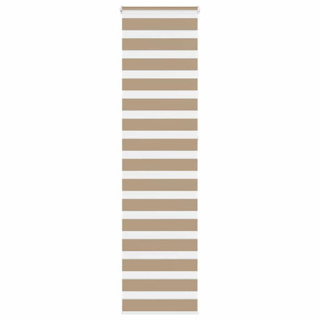 VidaXL Zebrarollo 55x230 cm Stoffbreite 50,9 cm Polyester Sandbraun