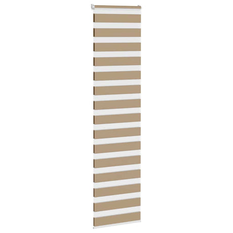 VidaXL Zebrarollo 55x230 cm Stoffbreite 50,9 cm Polyester Sandbraun