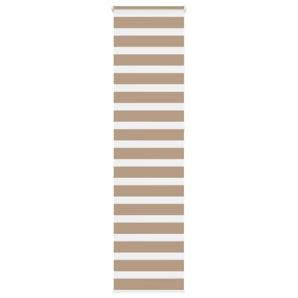 VidaXL Zebrarollo 60x230 cm Stoffbreite 55,9 cm Polyester Sandbraun