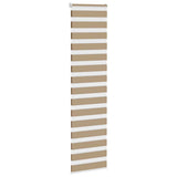 VidaXL Zebrarollo 65x230 cm Stoffbreite 60,9 cm Polyester Sandbraun