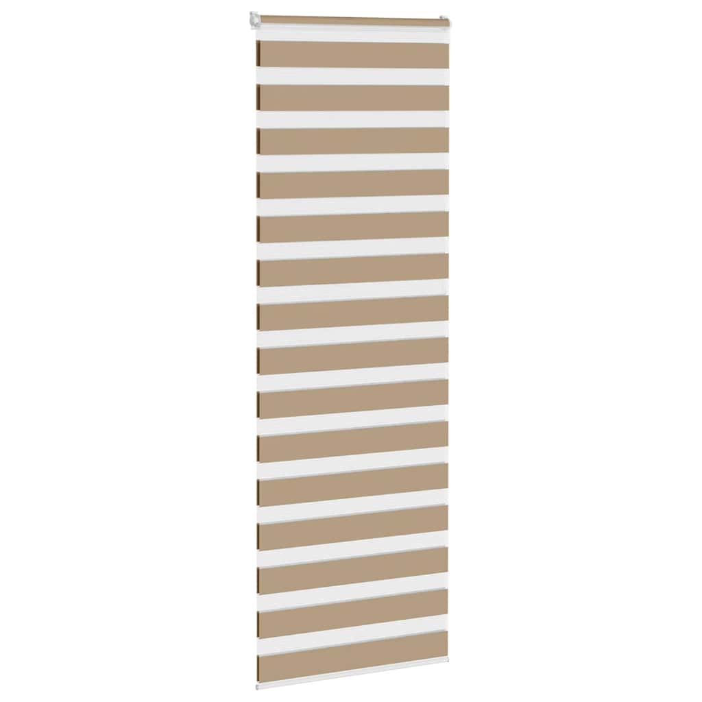 VidaXL Zebrarollo 90x230 cm Stoffbreite 85,9 cm Polyester Sandbraun