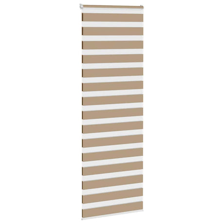 VidaXL Zebrarollo 90x230 cm Stoffbreite 85,9 cm Polyester Sandbraun
