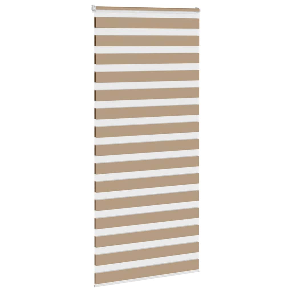 VidaXL Zebrarollo 105x230 cm Stoffbreite 100,9 cm Polyester Sandbraun