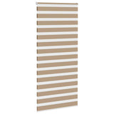 VidaXL Zebrarollo 110x230 cm Stoffbreite 105,9 cm Polyester Sandbraun