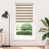 VidaXL Zebrarollo 115x230 cm Stoffbreite 110,9 cm Polyester Sandbraun