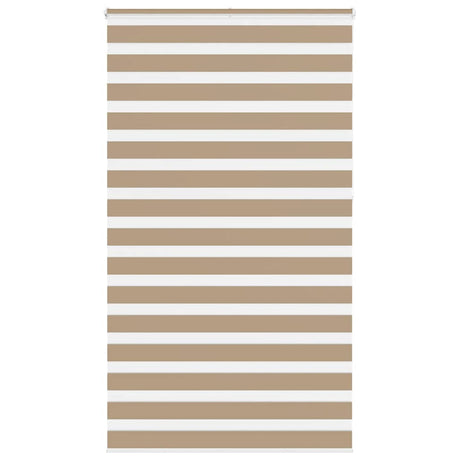 VidaXL Zebrarollo 130x230 cm Stoffbreite 125,9 cm Polyester Sandbraun