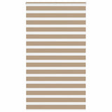 Vidaxxl Zebrarollo 135x230 cm Stoffbreite 130,9 cm Polyester Sandbraun