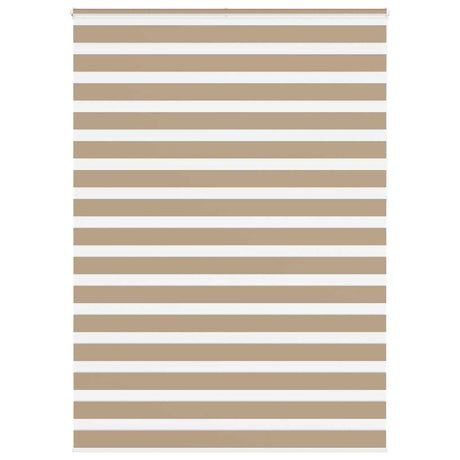 VidaXL Zebrarollo 155x230 cm Stoffbreite 150,9 cm Polyester Sandbraun