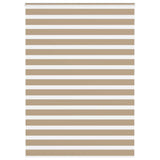 VidaXL Zebrarollo 165x230 cm Stoffbreite 160,9 cm Polyester Sandbraun