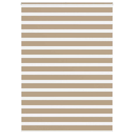 VidaXL Zebrarollo 165x230 cm Stoffbreite 160,9 cm Polyester Sandbraun
