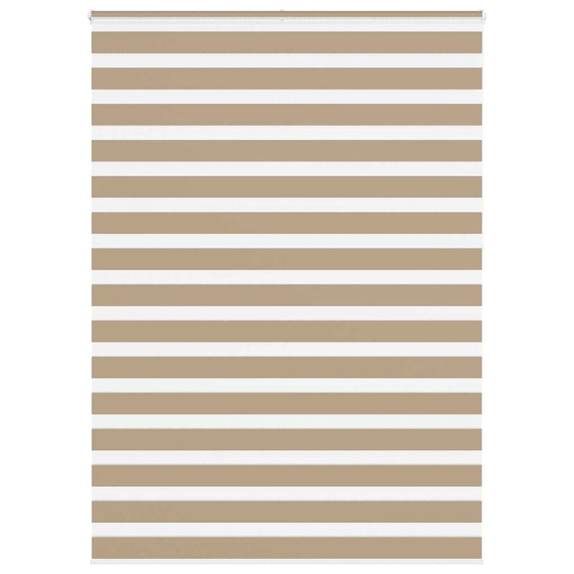 VidaXL Zebrarollo 165x230 cm Stoffbreite 160,9 cm Polyester Sandbraun