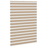 VidaXL Zebrarollo 165x230 cm Stoffbreite 160,9 cm Polyester Sandbraun