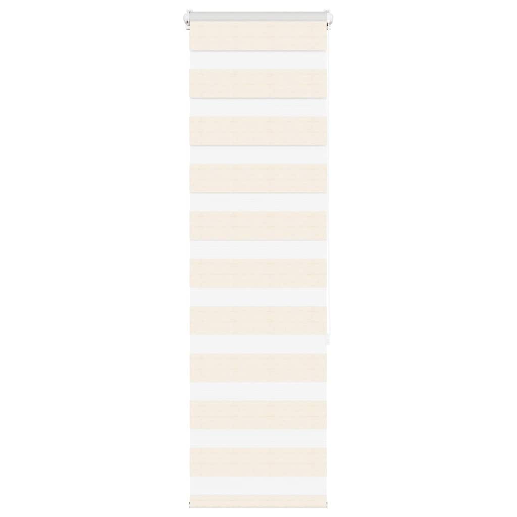 VidaXL Zebrarollo 40x150 cm Stoffbreite 35,9 cm Polyester Marmor Beige