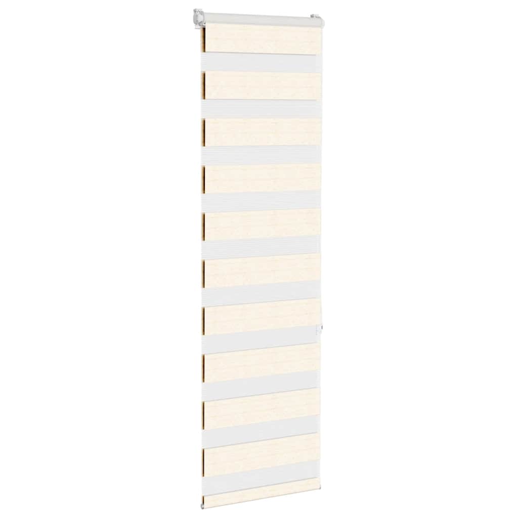 VidaXL Zebrarollo 40x150 cm Stoffbreite 35,9 cm Polyester Marmor Beige